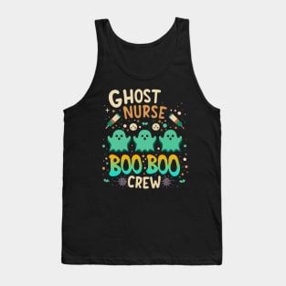 Boo Boo Crew Nurse Ghost Funny Halloween Men Women Tank Top